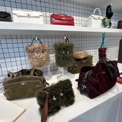 The autumn edit at Anya Life with bags in khakis and burgundys.