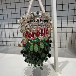 Anya Hindmarch Perello sparkly handbag.