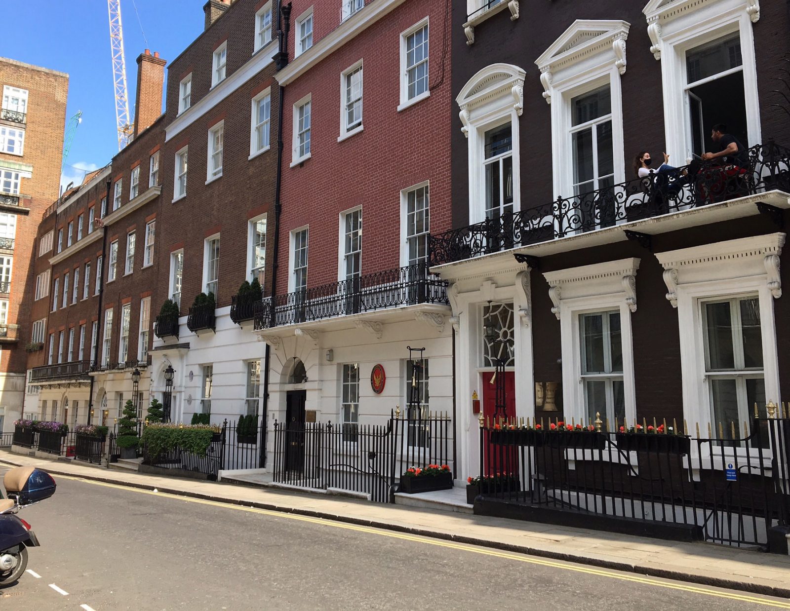 The historic buildings of Hertford Street in Mayfair.