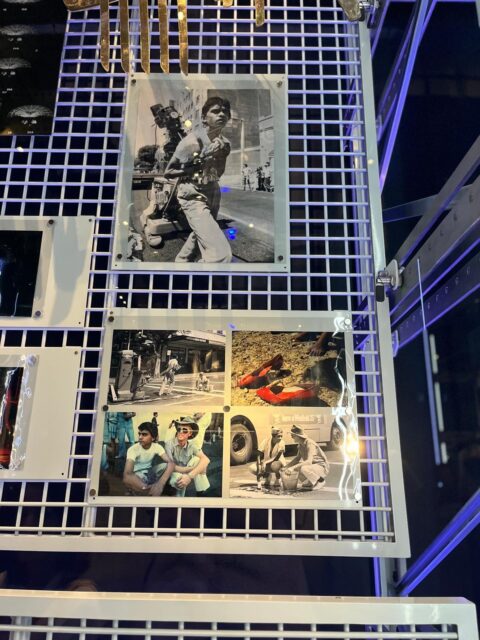 5 photographs on display at the David Bowie Centre.