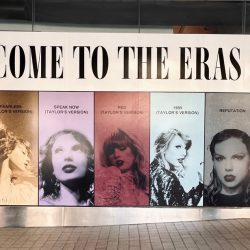 Poster for Taylor Swift's The Eras Tour.