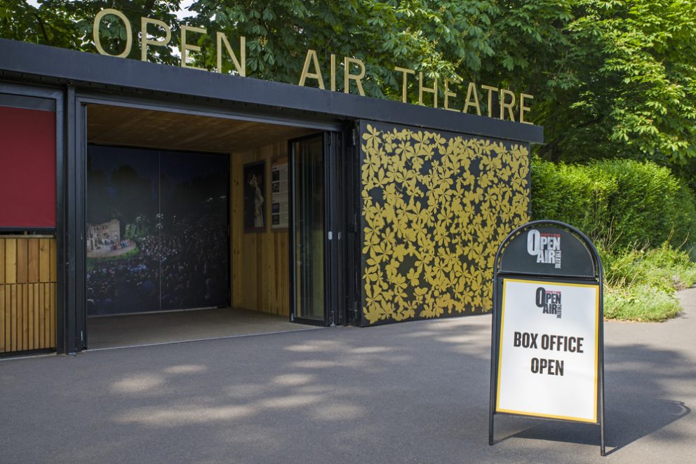 The entrance to the Regent's Park Open Air Theatre.